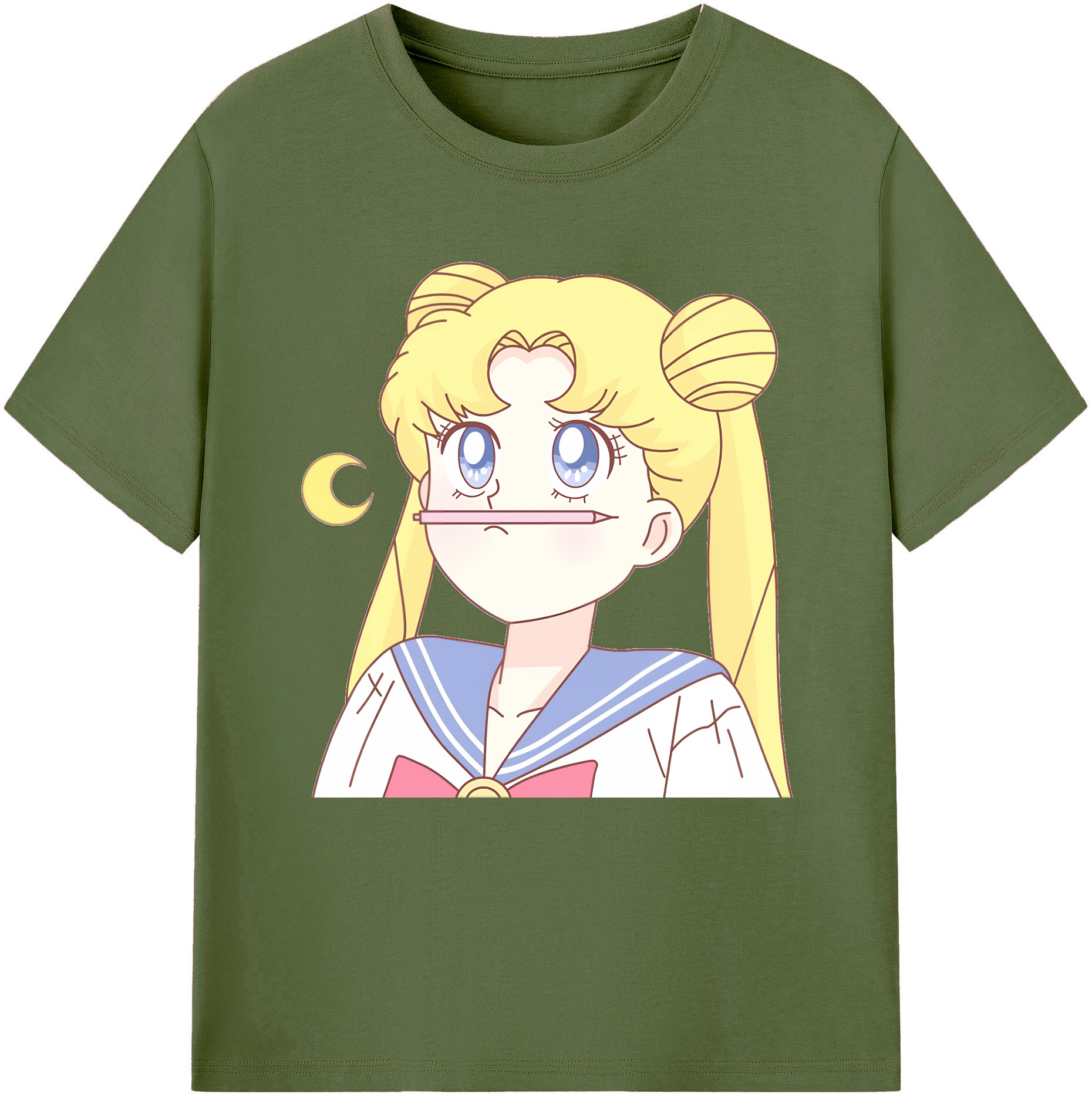 （画像用） 美少女戦士セーラームーン 愛野 美奈子 あいの みなこ Sailor Moon Aino Minako 綿100％半袖Tシャツ（フロントプリント）